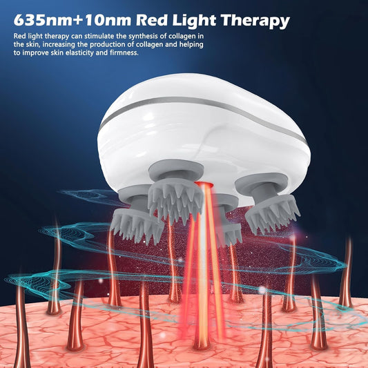 💆‍♂️ Electric Head & Scalp Massager – Advanced Red Light Therapy for Hair Growth & Fall Control ✨