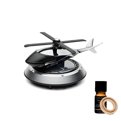 🚁✨ Helicopter Solar Powered Car Perfume | Auto Rotation Aroma Diffuser