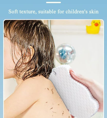 🧽 THE LUCIIFFER Soft Bath & Body Shower Sponge 🫧 | Gentle Exfoliating Dead Skin Remover for Adults & Kids (Pack of 2, Multicolor)