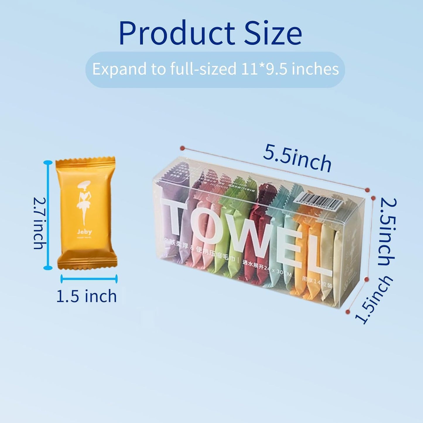 🧻 ZOLTIVASTORE Compressed Towels – Magic Portable Coin Tissues for Travel & Home (Pack of 14)