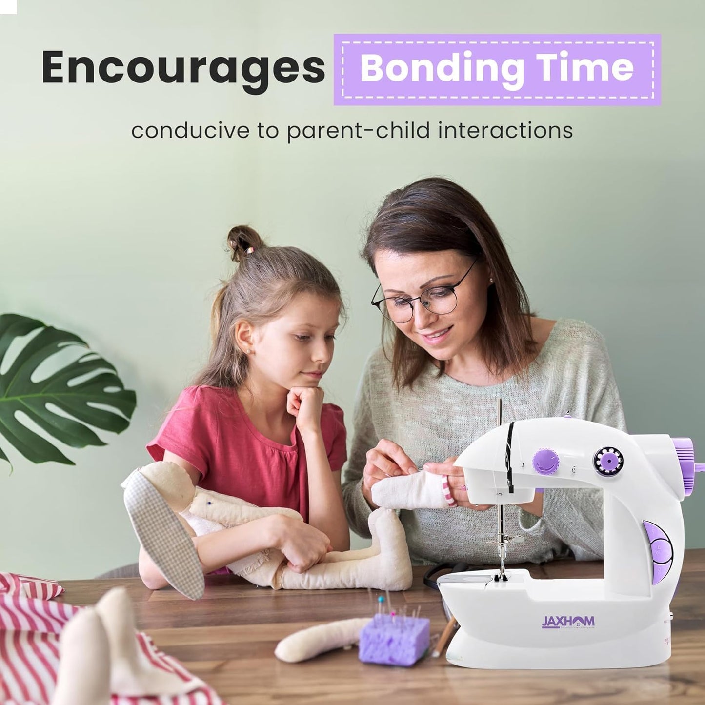 🧵 Mini Electric Sewing Machine (SM-1) | Portable Stitching Machine with Extension Table, Foot Pedal, Adapter & Built-In Focus Light – Home Tailoring Kit