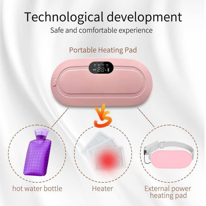 🌸 Period Cramp Relief Massager & Heating Pad – Say Goodbye to Pain, Hello to Comfort! 💆‍♀️