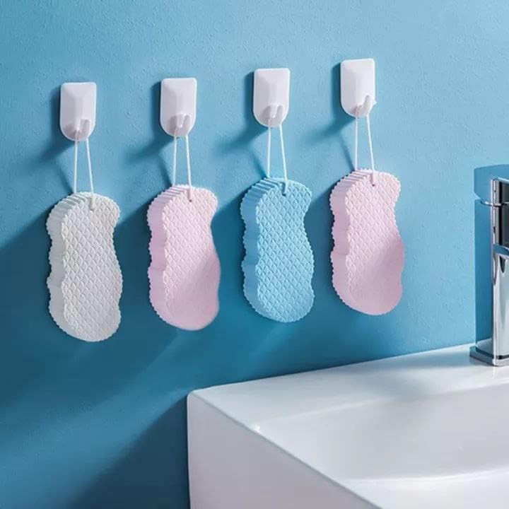 🧽 THE LUCIIFFER Soft Bath & Body Shower Sponge 🫧 | Gentle Exfoliating Dead Skin Remover for Adults & Kids (Pack of 2, Multicolor)