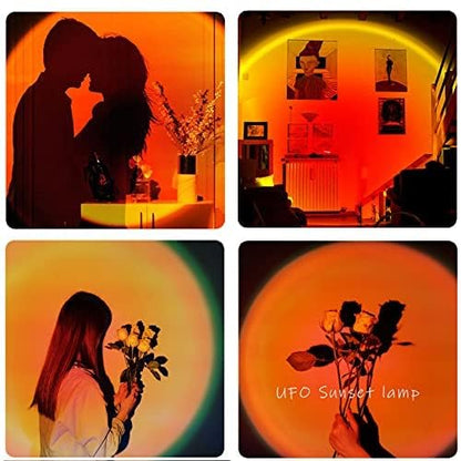 🌈 16-Color Projection Lamp with Remote Control ✨ -  Bring the Magic of Sunset Right into Your Room
