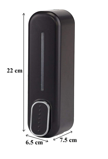🧴 ABS 350ml Wall Mount Transparent Liquid Soap Dispenser (Black) 🖤 -  Elegant | Functional | Hygienic | Space-Saving