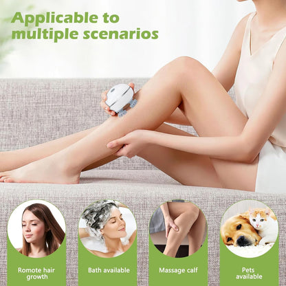 💆‍♂️ Electric Head & Scalp Massager – Advanced Red Light Therapy for Hair Growth & Fall Control ✨