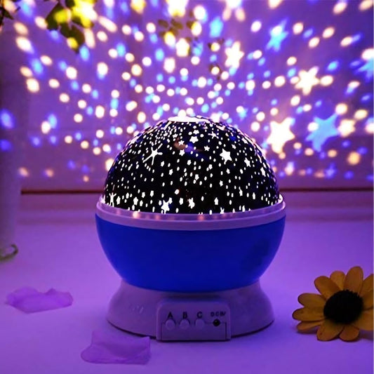 Star Lights Master™ 360° Rotating Moon & Star Projector Lamp | Multi-Color Night Light for Kids, Couples & Home Décor