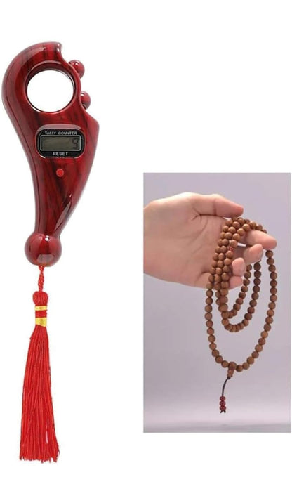 📿 Rotating Digital Finger Counter – Jaap Mala, Tasbih & Mantra Counting Machine (Multicolour)
