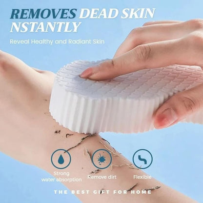 🧽 THE LUCIIFFER Soft Bath & Body Shower Sponge 🫧 | Gentle Exfoliating Dead Skin Remover for Adults & Kids (Pack of 2, Multicolor)
