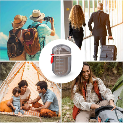 🧼 BDO Waterproof Plastic Soap Dish 🧳 | Leak-Proof Travel Soap Box with Cover (Pack of 2)