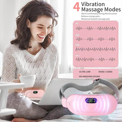 🌸 Period Cramp Relief Massager & Heating Pad – Say Goodbye to Pain, Hello to Comfort! 💆‍♀️