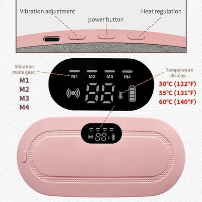 🌸 Period Cramp Relief Massager & Heating Pad – Say Goodbye to Pain, Hello to Comfort! 💆‍♀️