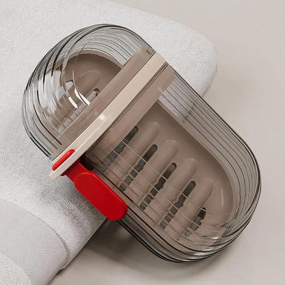 🧼 BDO Waterproof Plastic Soap Dish 🧳 | Leak-Proof Travel Soap Box with Cover (Pack of 2)