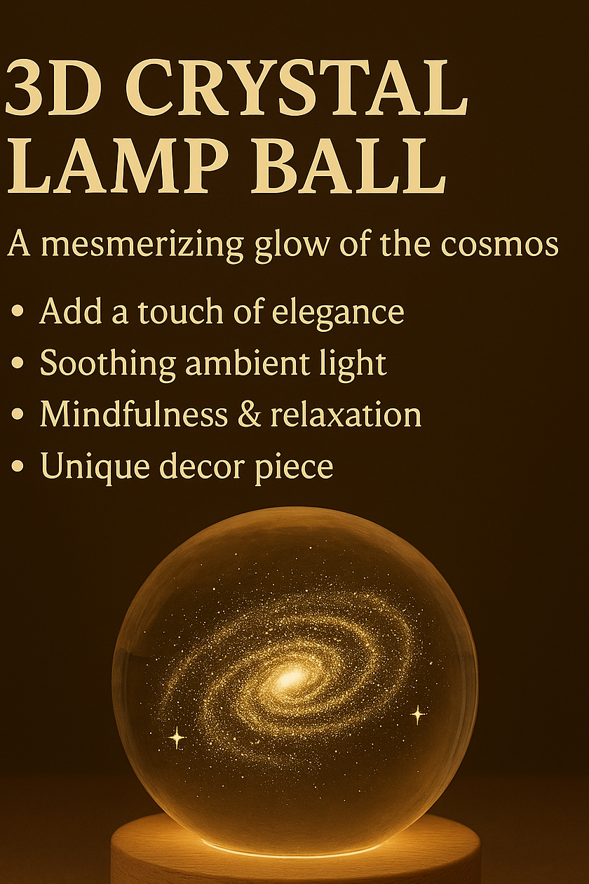 3D Crystal Lamp Ball(Assorted Design)