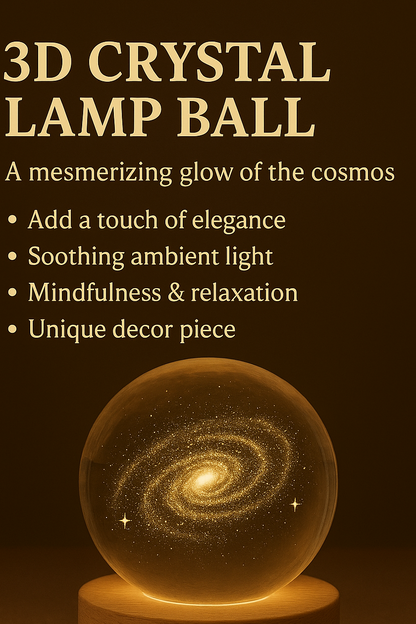 3D Crystal Lamp Ball(Assorted Design)